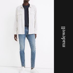 Madewell Skinny Authentic Flex Blue Jeans in Baxendale Wash MA249 • 36 x 29”